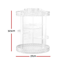 Embellir Makeup Case Acrylic Rotating Cosmetic Organizer Storage Display Holder thumbnail