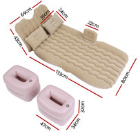 Weisshorn Car Mattress 176x80 Inflatable SUV Back Seat Camping Bed Beige thumbnail