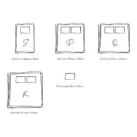 Cosy Club Cotton Cover Quilt Cover Set Blush Beige Single thumbnail