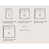 Cosy Club Cotton Bed Sheets Set Green Beige Cover Double thumbnail