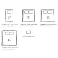 Cosy Club Washed Cotton Sheet Set Grey Double thumbnail