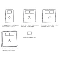 Cosy Club Cotton Bed Sheets Set Black Cover Single thumbnail