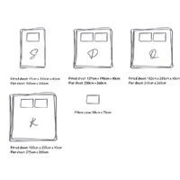 Cosy Club Cotton Bed Sheets Set Green Beige Cover Single thumbnail