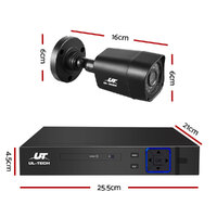 UL-tech CCTV Security System 4CH DVR 4 Cameras 1TB Hard Drive thumbnail