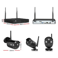 UL-tech Wireless CCTV Security System 8CH NVR 3MP 6 Bullet Cameras thumbnail