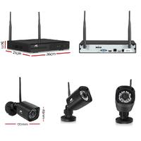 UL-tech CCTV Wireless Security Camera System 8CH Home Outdoor WIFI 6 Square Cameras Kit 1TB thumbnail