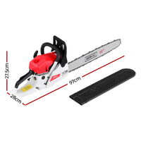 Giantz 74cc Petrol Chainsaw 22" Bar E-Start Tree Pruning Chain Saw thumbnail