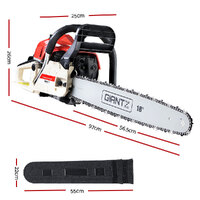 Giantz Chainsaw Petrol 75CC 18" Bar Commercial E-Start Pruning Chain Saw,Giantz Chainsaw Petrol 52CC 20" Bar Commercial E-Start Pruning Chain Saw 5.2H thumbnail