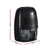 Devanti Dehumidifier 600ML Air Purifier Black thumbnail