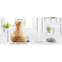 Devanti Aroma Diffuser Aromatherapy Light Wood 400ml thumbnail