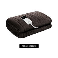 Giselle Bedding Electric Throw Blanket - Chocolate thumbnail