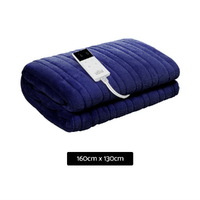 Giselle Bedding Electric Throw Blanket - Navy thumbnail
