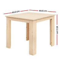 Gardeon Coffee Side Table Wooden Desk Outdoor Furniture Camping Garden Natural thumbnail