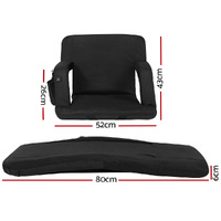 Artiss Lounge Sofa Bed With Armrest Heated Floor Recliner Futon Couch Folding Chair Cushion thumbnail