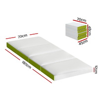 Giselle Bedding Foldable Mattress Folding Foam Single Green thumbnail