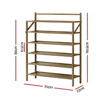 Artiss Shoe Rack 6-tier 18 Pairs Foldable thumbnail