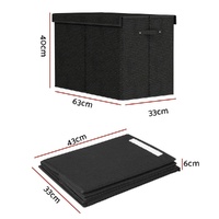 Keezi Large Toy Box Chest Storage with Flip-Top Lid Foldable Organizer Bins thumbnail