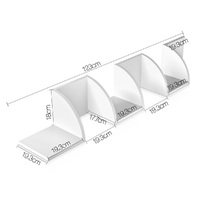 Artiss Wall Shelf Corner Floating 5-Tier White thumbnail