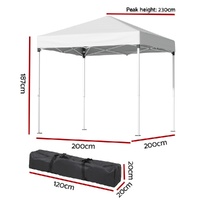 Instahut Gazebo 2x2m Outdoor Patio Garden Marquee Shade White thumbnail