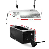 Greenfingers 600W HPS MH Grow Light Kit Magnetic Ballast Reflector Hydroponic Grow System thumbnail