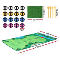 Everfit Golf Chipping Game Mat Indoor Outdoor PracticeÂ Training Aid Set thumbnail