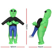 Inflatable Green Alien Costume Adult Suit Blow Up Party Fancy Dress Halloween Cosplay thumbnail