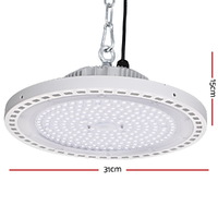 Leier LED High Bay Lights 150W UFO Industrial Shed Warehouse Factory Lamp White thumbnail
