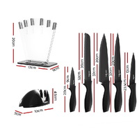 5-Star Chef 7PCS Kitchen Knife Set Stainless Steel Non-stick with Sharpener thumbnail