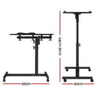 Artiss Laptop Desk Table Fan Cooling Black 60CM thumbnail