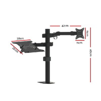 Artiss Monitor Arm Desk Mount Laptop Tray thumbnail