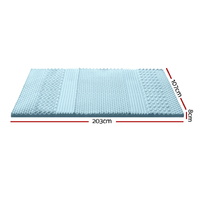 Giselle Memory Foam Mattress Topper 7-Zone 8cm King Single thumbnail