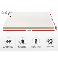 Giselle Bedding Memory Foam Mattress Topper 8cm Single thumbnail