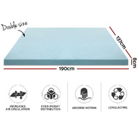 Giselle Bedding Memory Foam Mattress Topper Cool Gel 8cm Double thumbnail