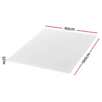Giselle Bedding Memory Foam Mattress Topper Egg Crate 5cm Single thumbnail