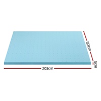 Giselle Bedding Memory Foam Mattress Topper Ventilated Cool Gel 5cm Queen thumbnail