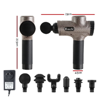 Everfit Massage Gun 6 Heads Massager Electric LCD Vibration Relief Percussion thumbnail