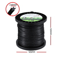 Giantz 100M Whipper Snipper Trimmer Line 2.4mm Star Nylon String Cord Black thumbnail