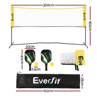 Everfit 10ft Portable Pickle Ball Net Adjustable Multi-Sport for Badminton Tennis Pickleball Volleyball thumbnail