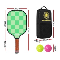 Everfit Pickleball Paddle Set Fiberglass with Balls Bag Tournament Kit 2PCS Pickle Balls Rackets thumbnail