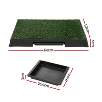 i.Pet Pet Training Pad Dog Potty Toilet Large Portable With Tray Grass 2 Mats thumbnail