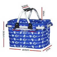 Alfresco Picnic Basket Folding Bag Hamper Food Insulated Storage thumbnail