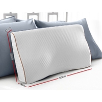 Giselle Bedding Memory Foam Contour Pillow Grey thumbnail