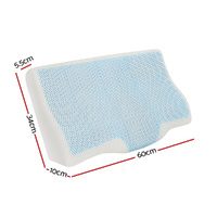 Giselle Bedding Memory Foam Contour Pillow Cool Gel Bamboo Cover thumbnail