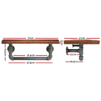 Artiss Floating DIY Pipe Shelf - IVES thumbnail