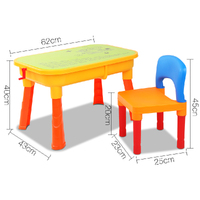 Keezi Kids Sandpit Pretend Play Set Sand Water Table Chair Outdoor Beach Toy thumbnail
