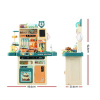Keezi Kids Kitchen Pretend Play Set Cooking Sound Steam Light Function thumbnail