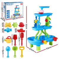 Keezi Kids Sand and Water Table 4-Tier Waterfall Sandpit Toys Beach Shovel thumbnail