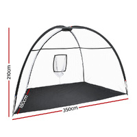 Everfit 3.5m Golf Practice Net Portable Training Aid Driving Target Tent Black thumbnail