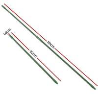 Green Fingers Garden Stakes Metal Plant Support 24pcs 92x1.6CM thumbnail