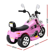 Rigo Kids Ride On Car Motorcycle Motorbike Electric Toys Horn Music 6V Pink thumbnail